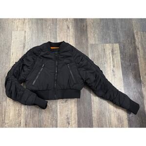 Fashion Nova Black Bomber Jacket